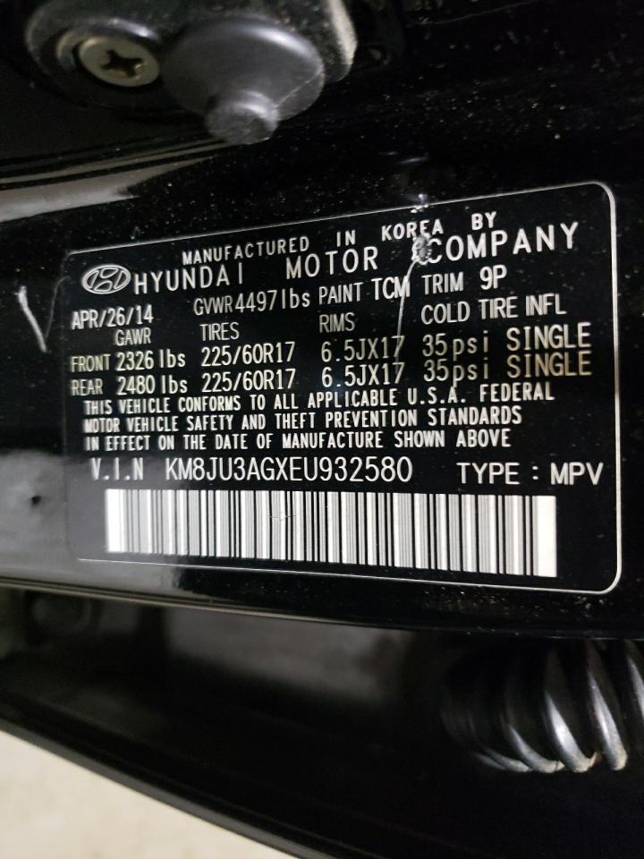 Photo 10 from auction – 2014 HYUNDAI TUCSON with VIN KM8JU3AGXEU932580