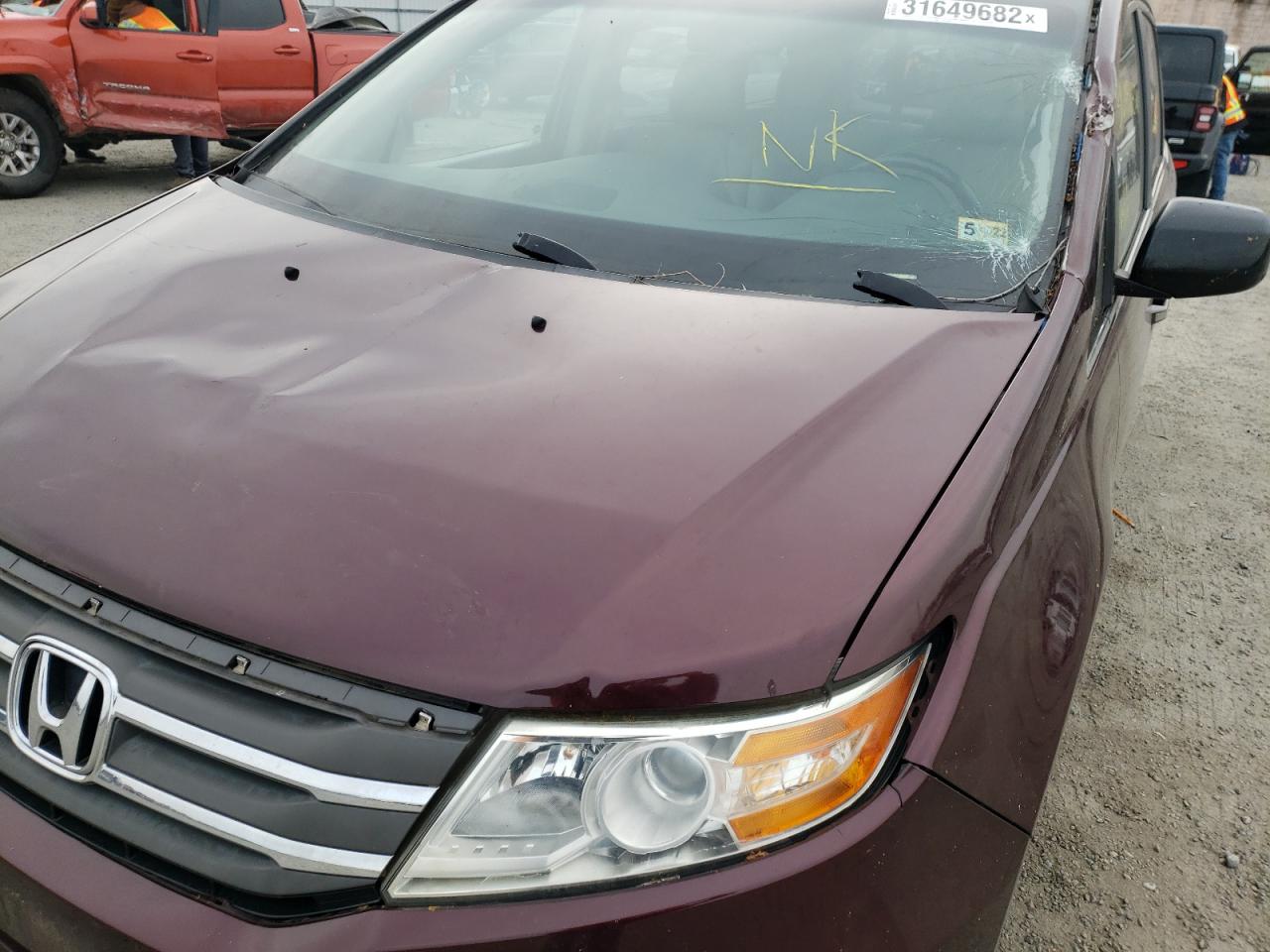Photo 9 from auction – 2012 HONDA ODYSSEY EX with VIN 5FNRL5H69CB138761