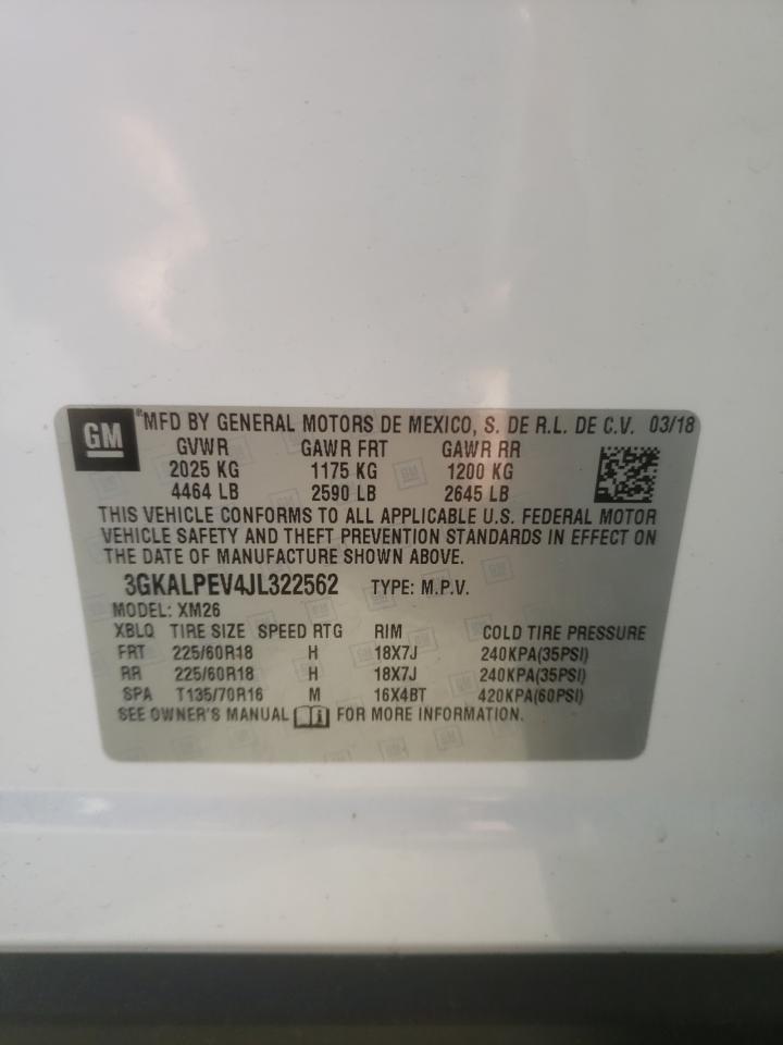 Photo 10 from auction – 2018 GMC TERRAIN SL with VIN 3GKALPEV4JL322562