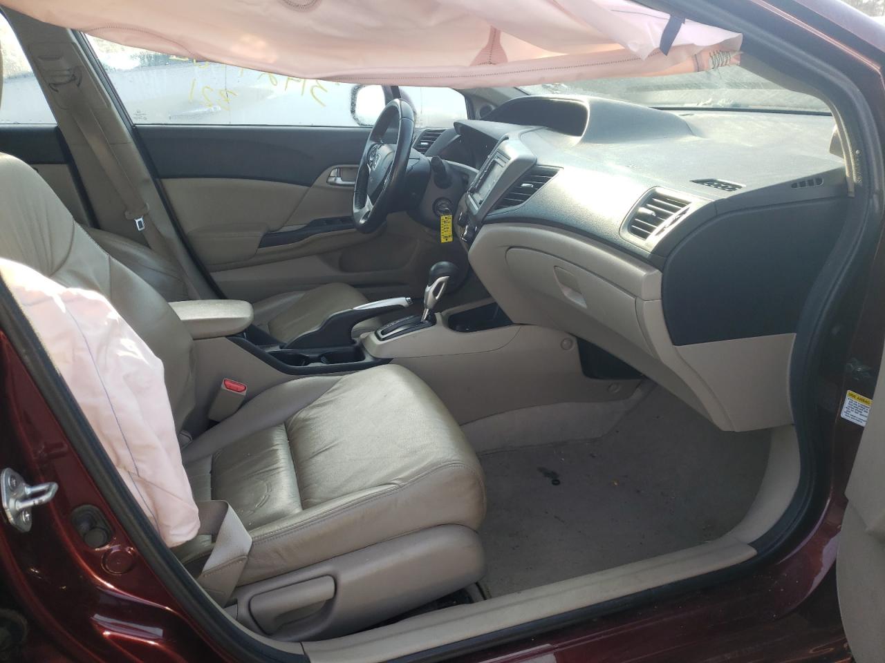 Photo 5 from auction – 2012 HONDA CIVIC EXL with VIN 19XFB2F95CE048854