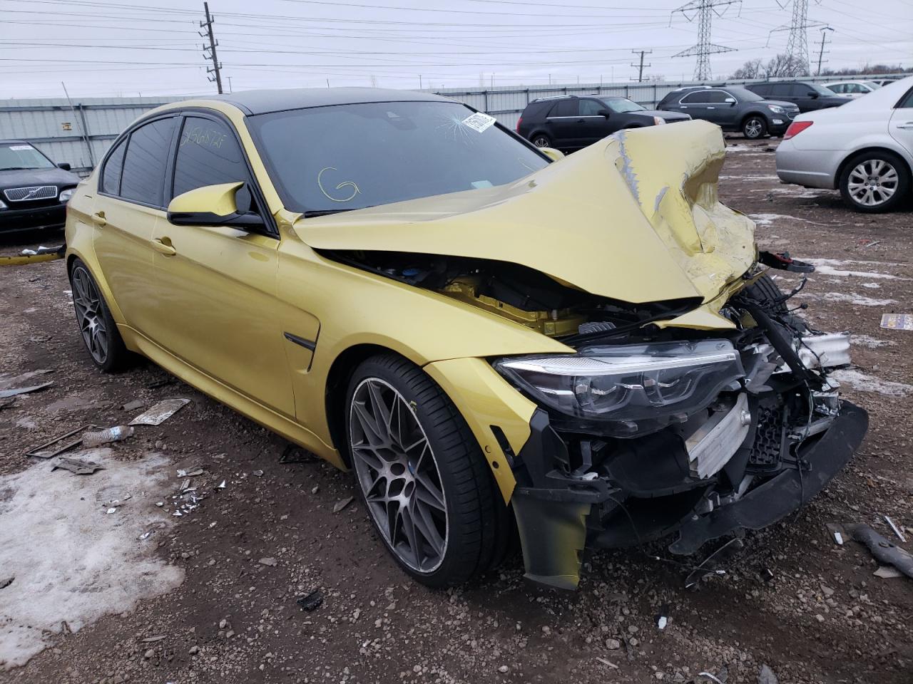 BMW M3 2018 with VIN WBS8M9C58J5K99043 - Photo from auction