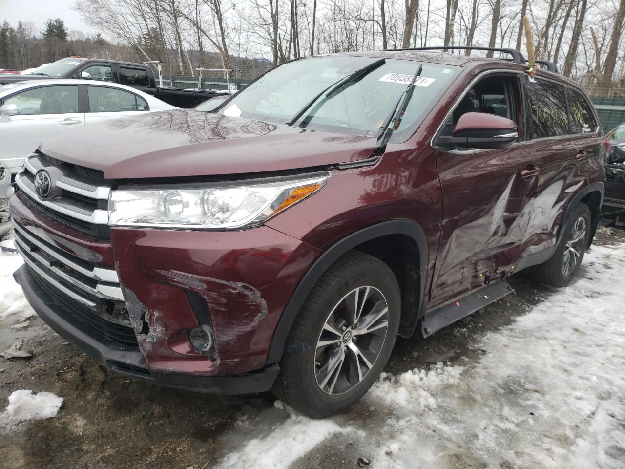 Photo 2 from auction – 2019 TOYOTA HIGHLANDER with VIN 5TDBZRFH3KS950885