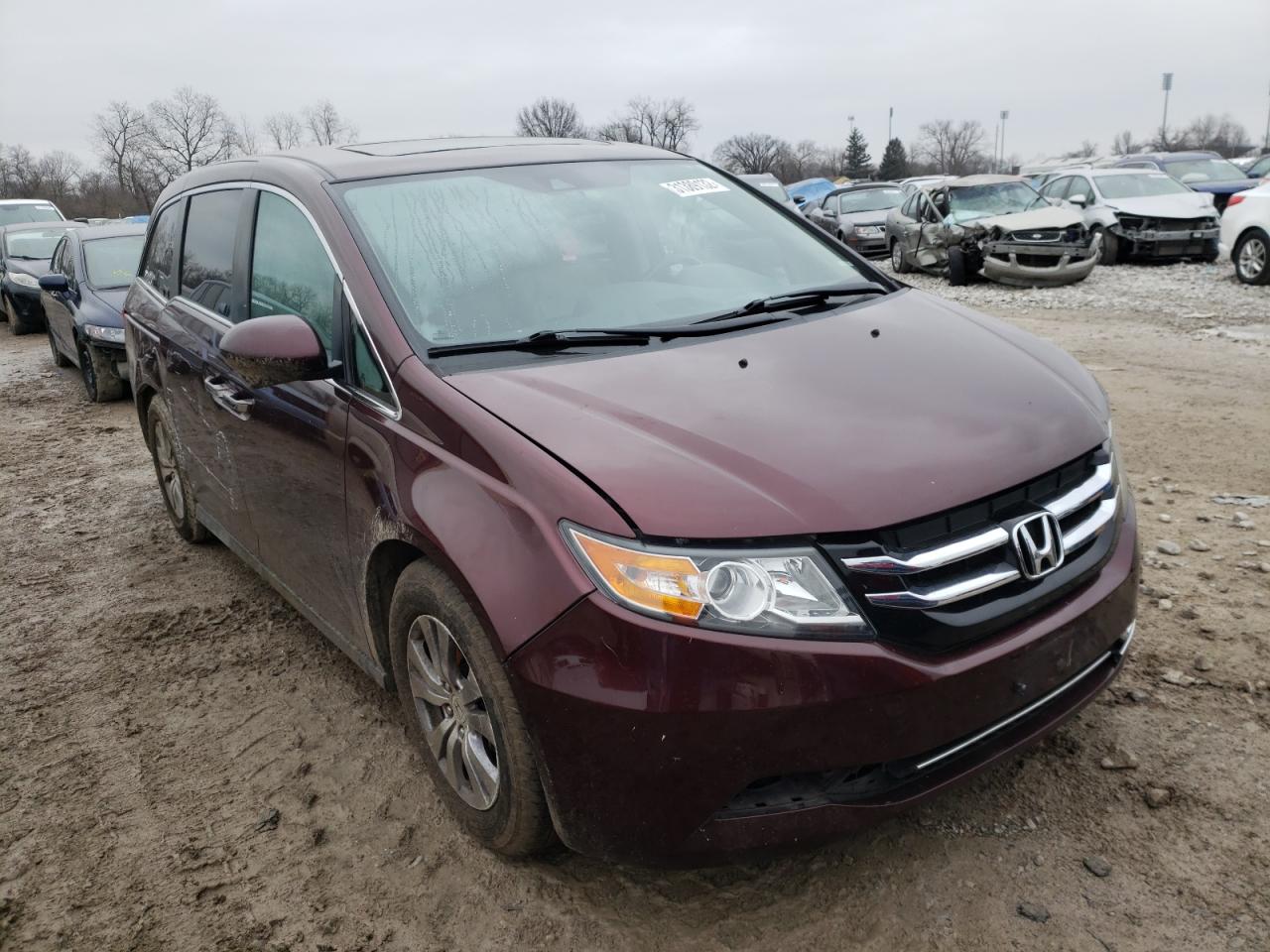 HONDA ODYSSEY EX 2015 with VIN 5FNRL5H66FB017111 - Photo from auction