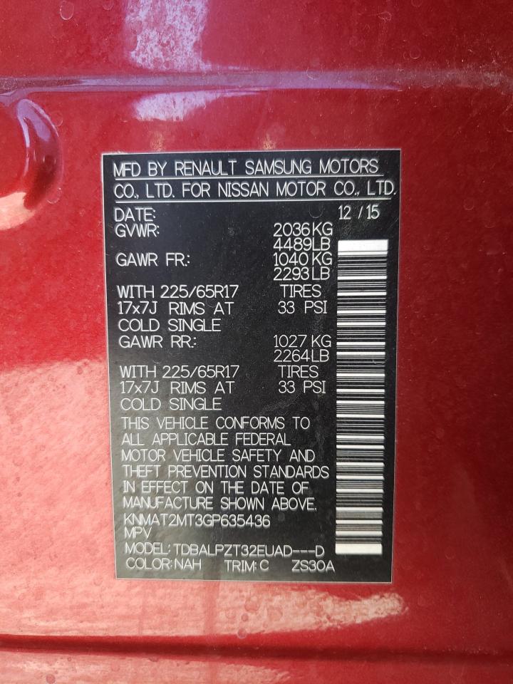 صورة رقم 10 من المزاد - 2016 NISSAN ROGUE S مع VIN KNMAT2MT3GP635436