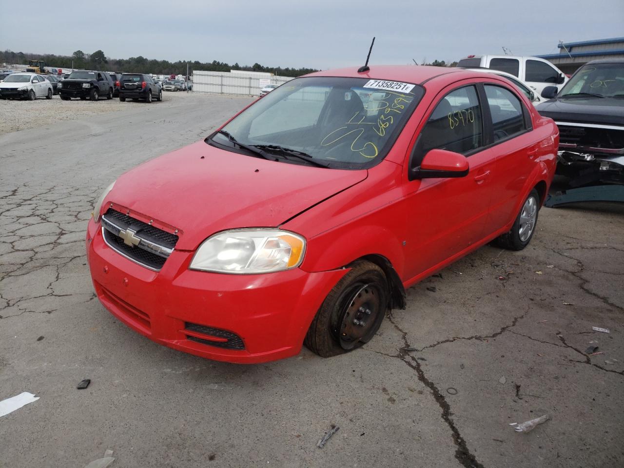 Photo 2 from auction – 2009 CHEVROLET AVEO LS with VIN KL1TD56E39B393695