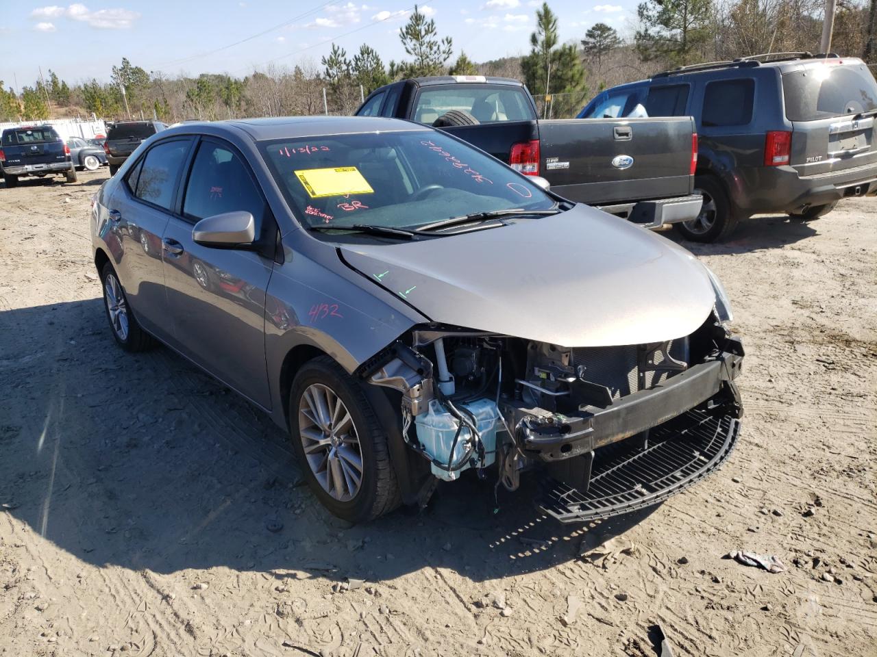 TOYOTA COROLLA L 2015 with VIN 2T1BURHE3FC421811 - Photo from auction