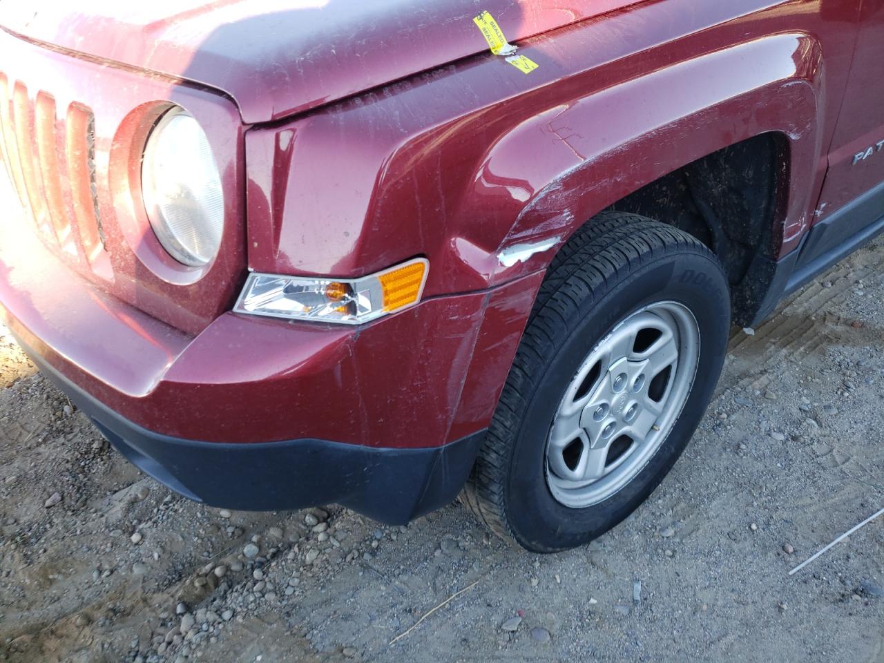 Photo 9 from auction – 2016 JEEP PATRIOT SP with VIN 1C4NJPBB4GD548807