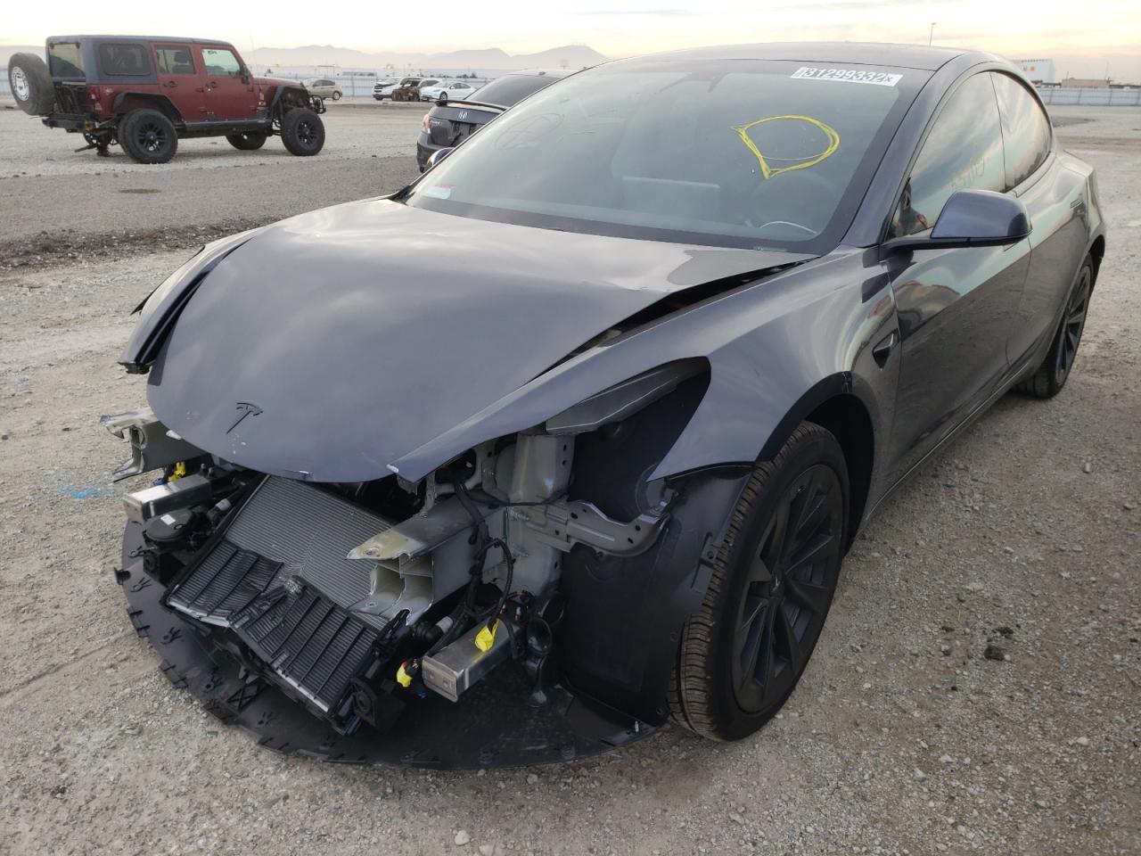 Photo 2 from auction – 2021 TESLA MODEL 3 with VIN 5YJ3E1EA1MF072841