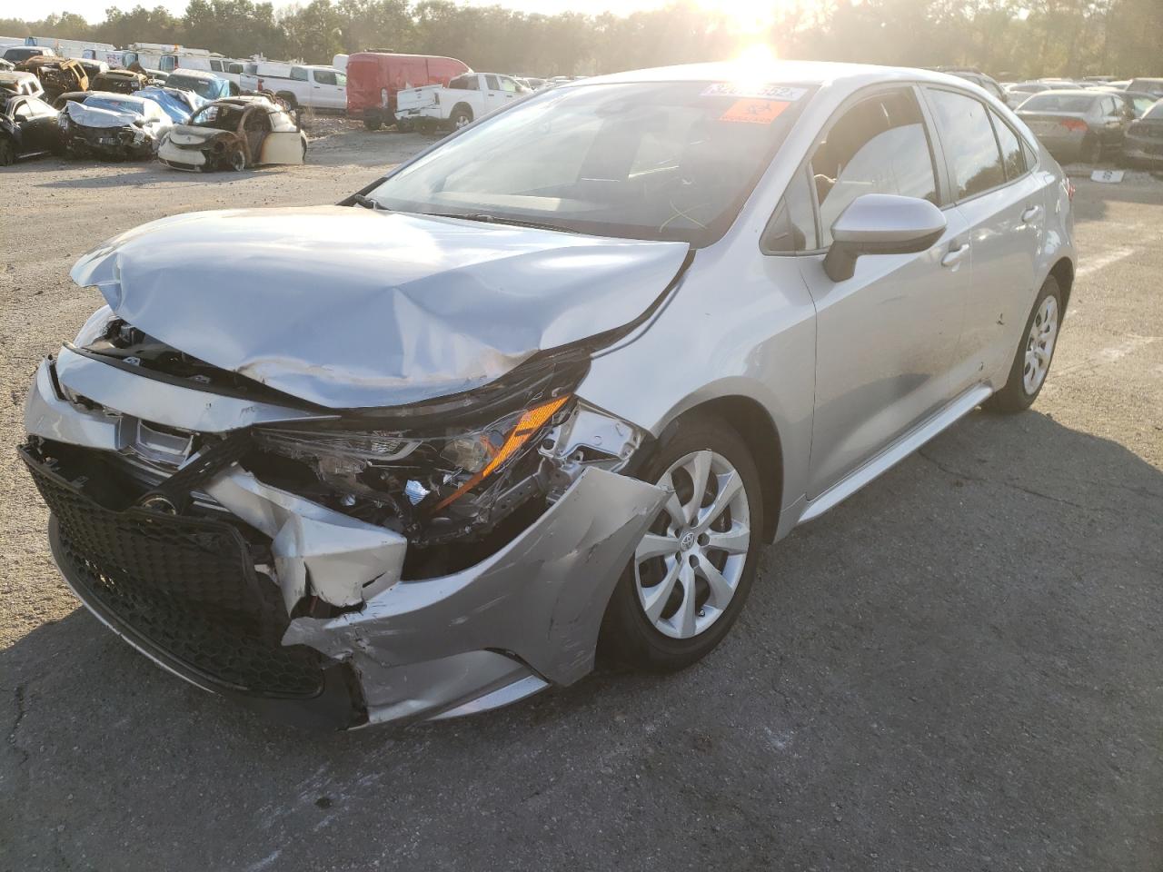 Photo 2 from auction – 2021 TOYOTA COROLLA LE with VIN JTDEPMAE7MJ118128