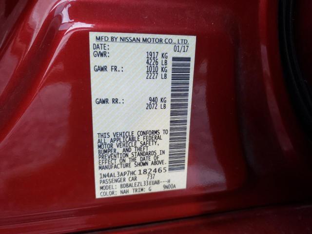 Photo 10 from auction – 2017 NISSAN ALTIMA 2.5 with VIN 1N4AL3AP7HC182465