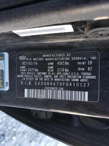 Photo 10 from auction – 2015 KIA OPTIMA EX with VIN 5XXGN4A79FG410127