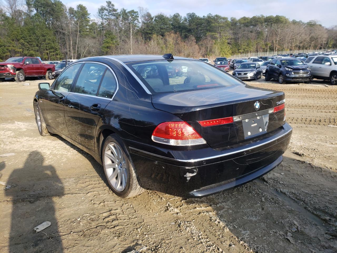 Photo 3 from auction – 2005 BMW 745 LI with VIN WBAGN63565DS56554