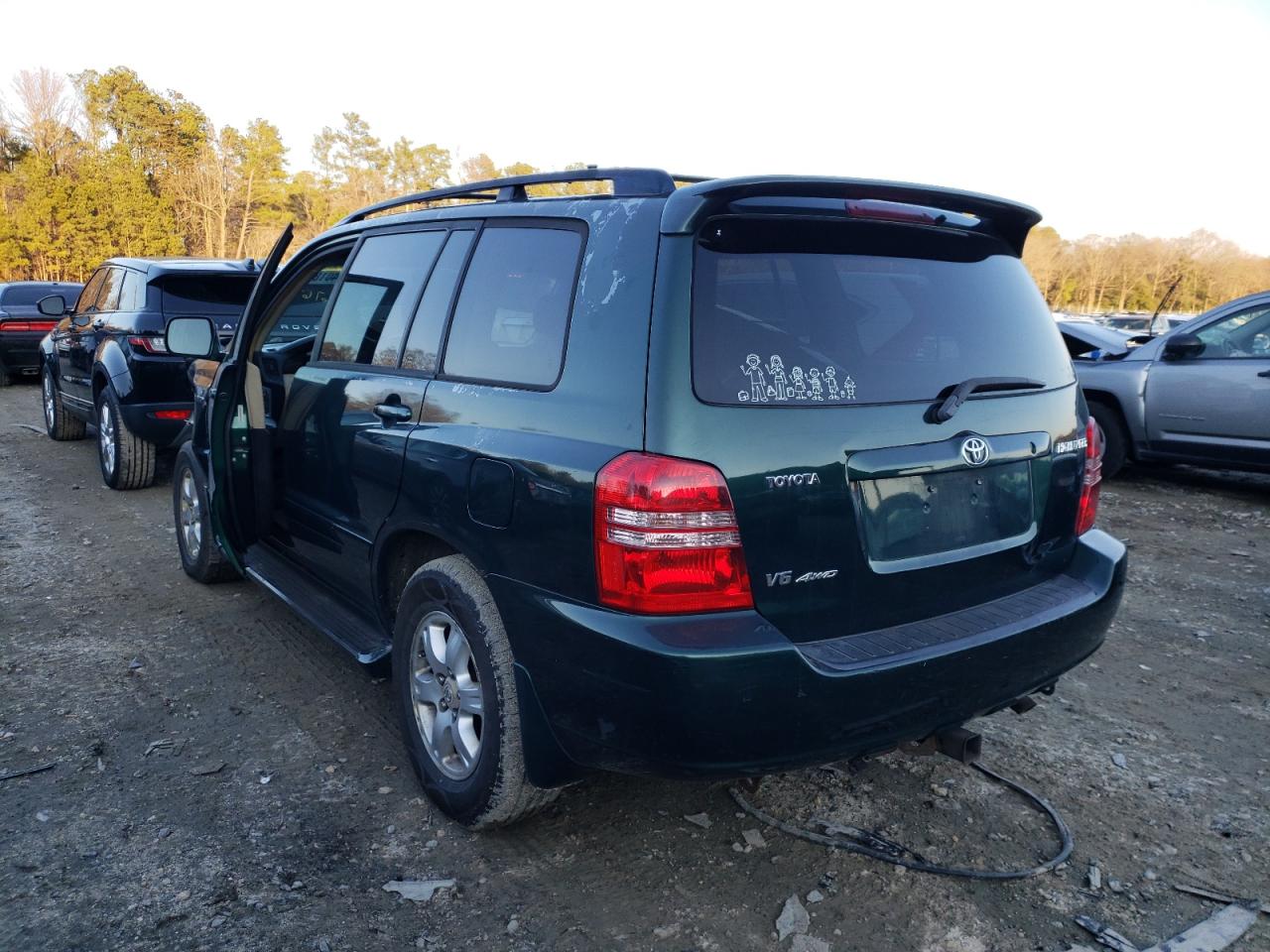 Photo 3 from auction – 2003 TOYOTA HIGHLANDER with VIN JTEHF21A030124225