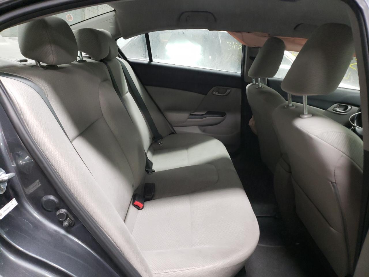 Photo 6 from auction – 2013 HONDA CIVIC LX with VIN 19XFB2F50DE027716