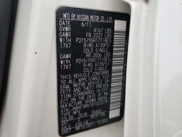 Photo 10 from auction – 2011 NISSAN JUKE S with VIN JN8AF5MV1BT023279