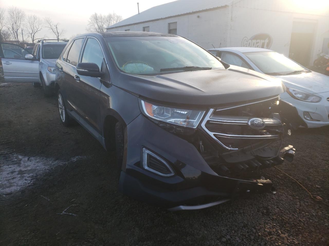 FORD EDGE TITAN 2017 with VIN 2FMPK4K89HBB25099 - Photo from auction