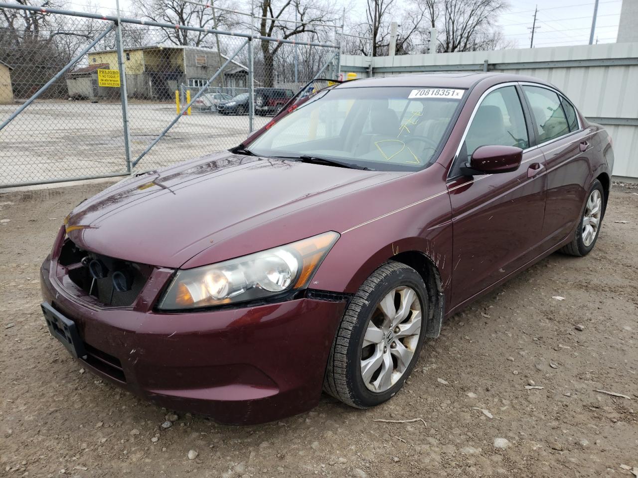 Photo 2 from auction – 2010 HONDA ACCORD EXL with VIN 1HGCP2F85AA094035
