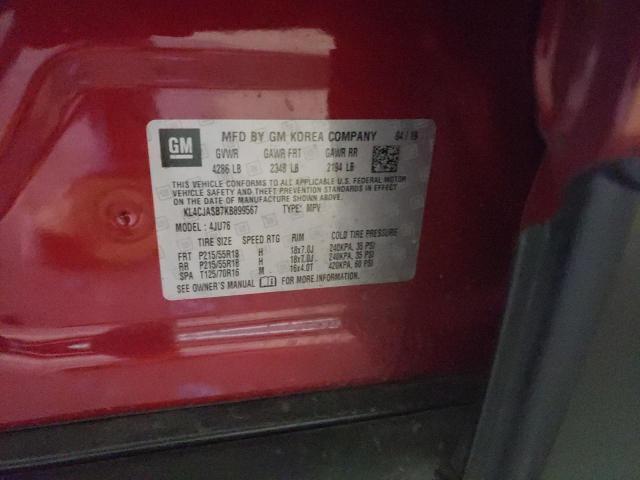 Photo 10 from auction – 2019 BUICK ENCORE PRE with VIN KL4CJASB7KB899567