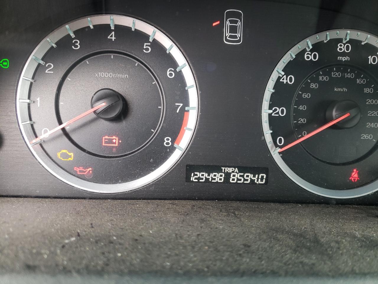 Photo 8 from auction – 2012 HONDA ACCORD EX with VIN 1HGCS1A70CA001187
