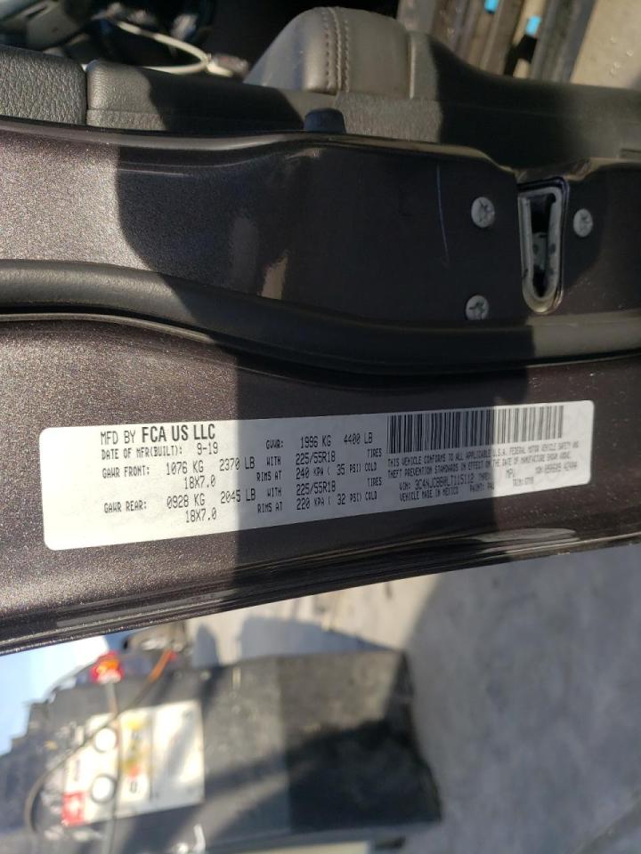 Photo 10 from auction – 2020 JEEP COMPASS LA with VIN 3C4NJCBB0LT115112