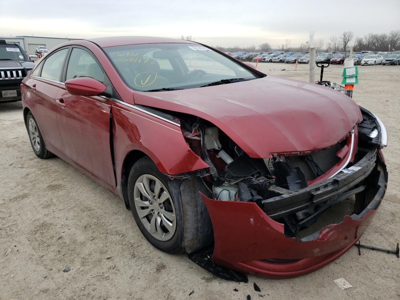 HYUNDAI SONATA GLS 2012 مع رقم تعريف المركبة 5NPEB4AC8CH384729 - صورة من المزاد