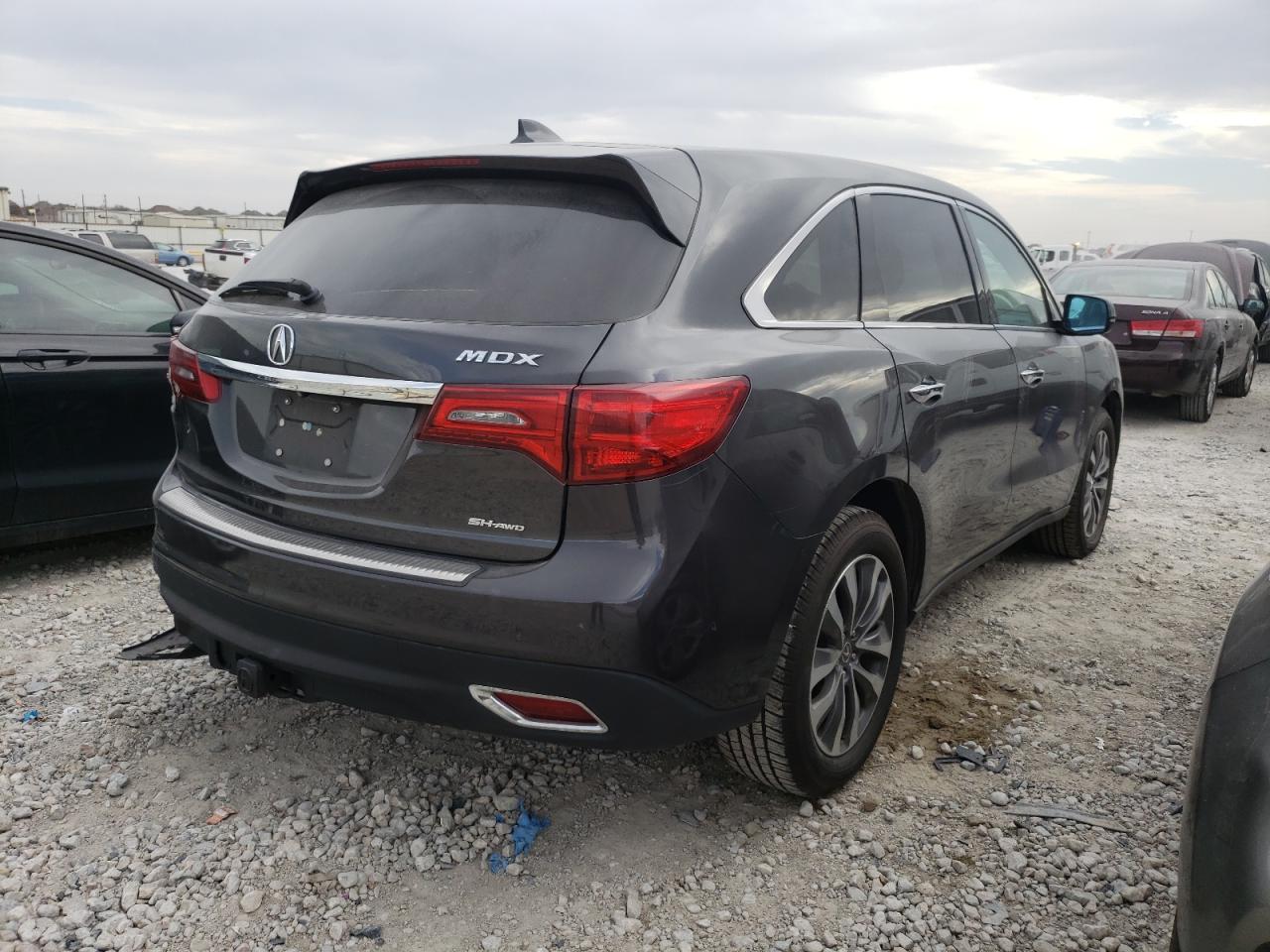 Photo 4 from auction – 2016 ACURA MDX TECHNO with VIN 5FRYD4H44GB010627
