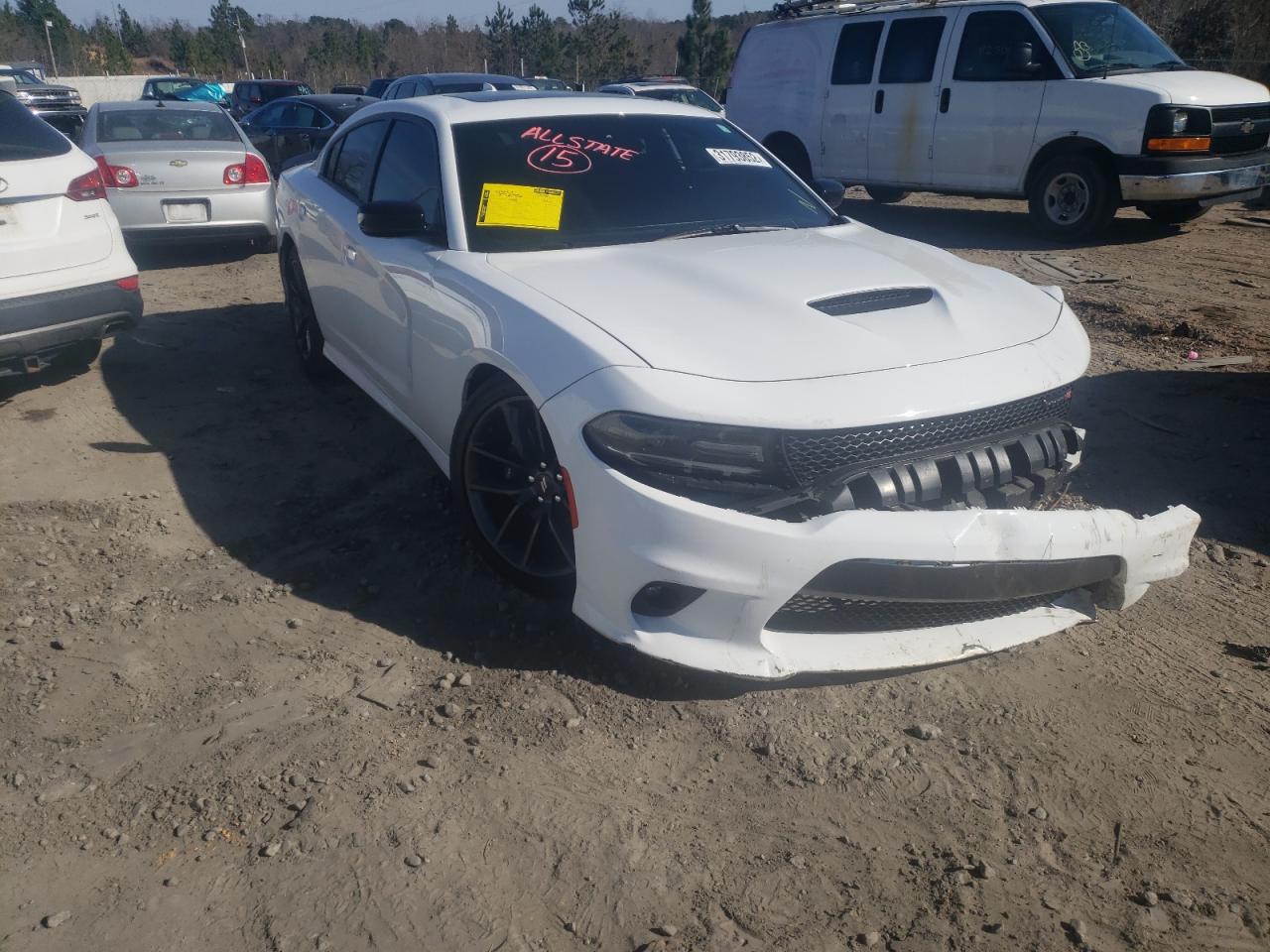 DODGE CHARGER GT 2019 with VIN 2C3CDXHG3KH607654 - Photo from auction