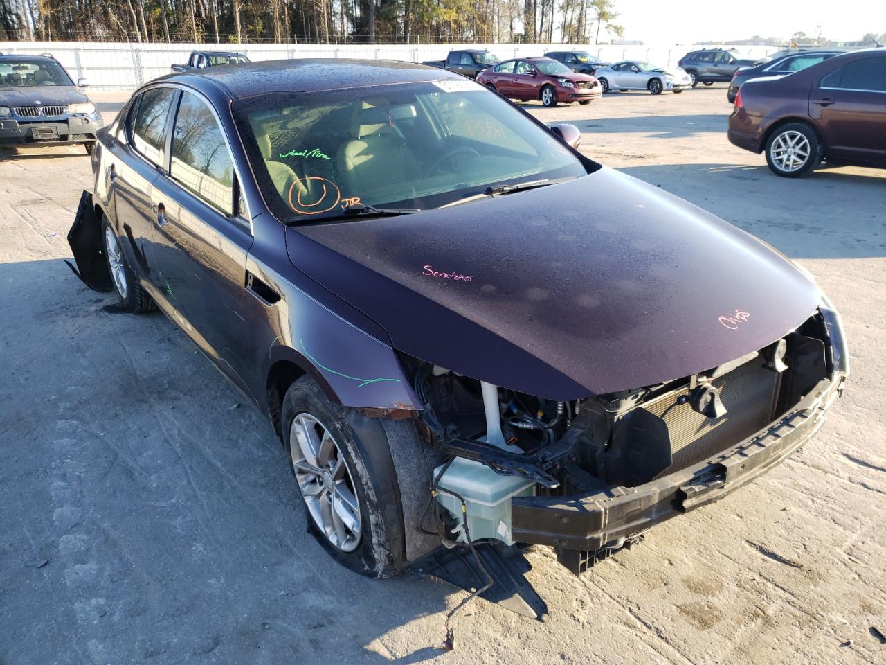 KIA OPTIMA LX 2012 with VIN 5XXGM4A71CG077131 - Photo from auction