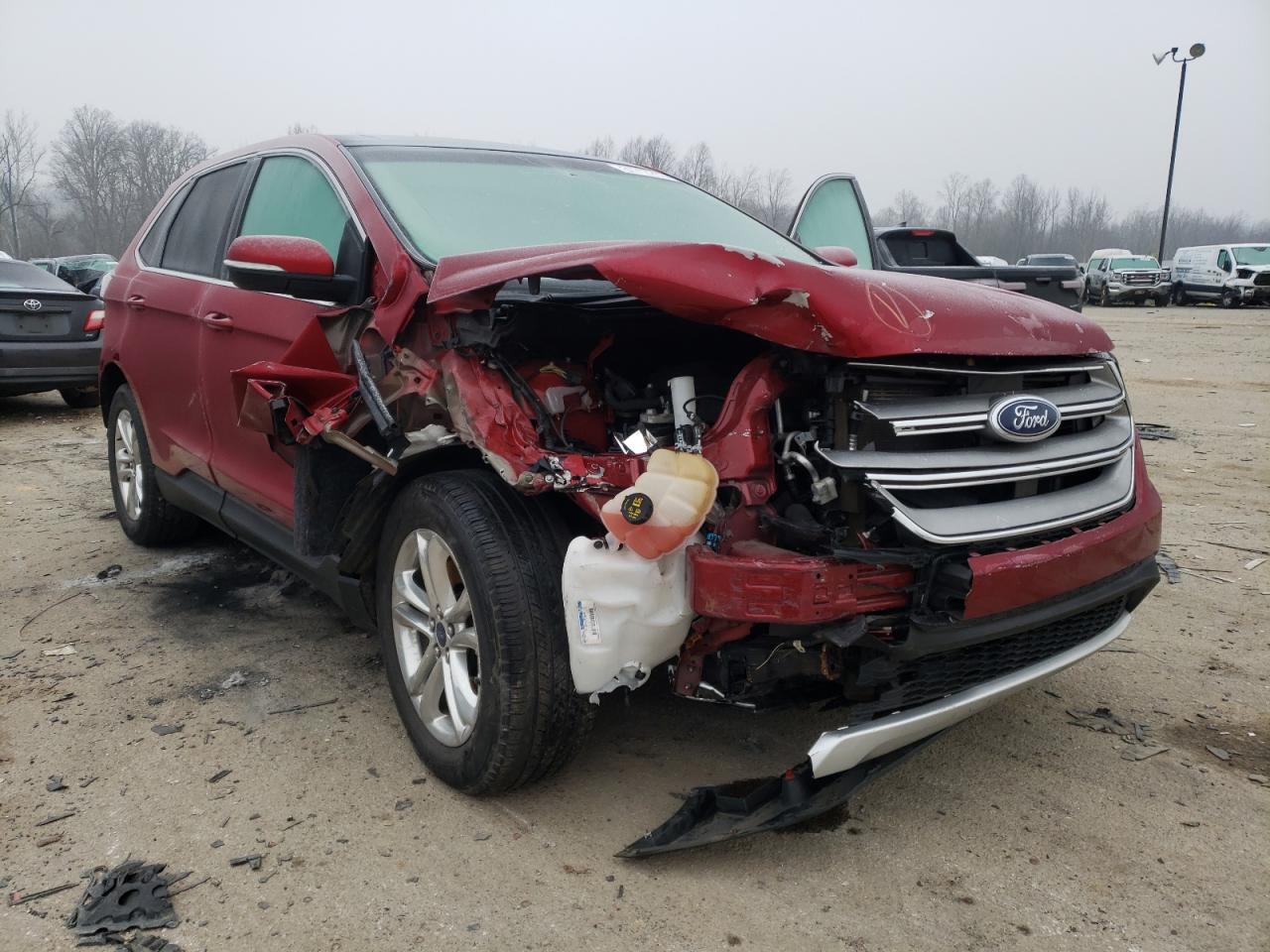 FORD EDGE SEL 2015 with VIN 2FMTK4J91FBB71905 - Photo from auction