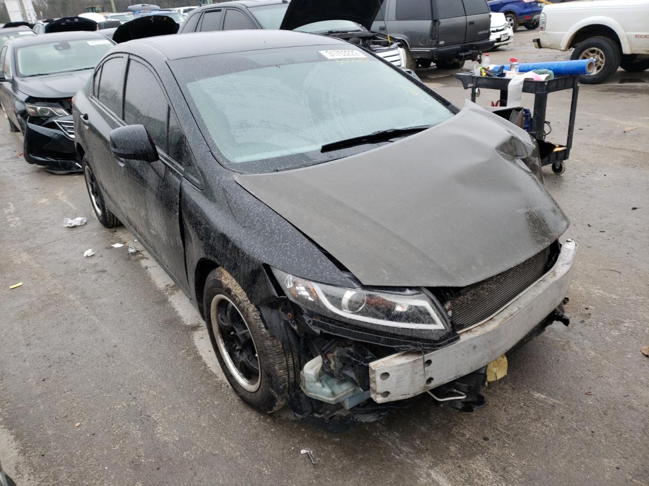 HONDA CIVIC LX 2013 with VIN 2HGFB2F52DH594919 - Photo from auction