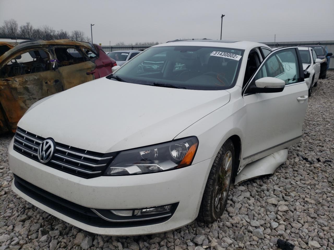 Photo 2 from auction – 2013 VOLKSWAGEN PASSAT SEL with VIN 1VWCP7A38DC066856