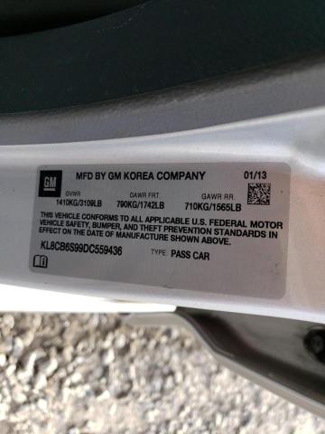Photo 10 from auction – 2013 CHEVROLET SPARK LS with VIN KL8CB6S99DC559436