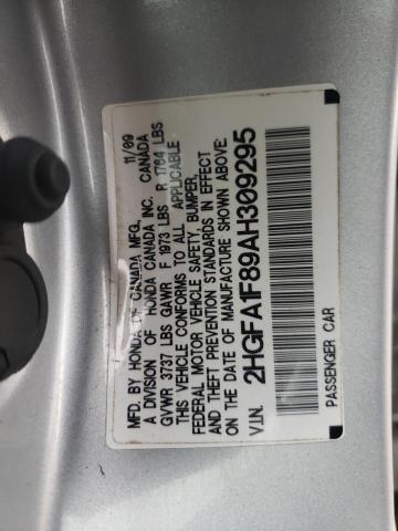 Photo 10 from auction – 2010 HONDA CIVIC EX with VIN 2HGFA1F89AH309295