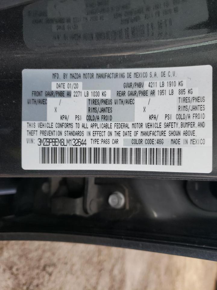 Photo 10 from auction – 2020 MAZDA 3 PREMIUM with VIN 3MZBPBEM8LM132644