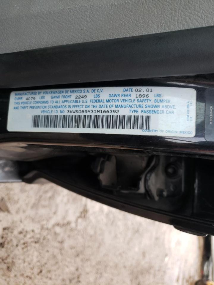 Photo 10 from auction – 2001 VOLKSWAGEN JETTA with VIN 3VWSG69M31M166392