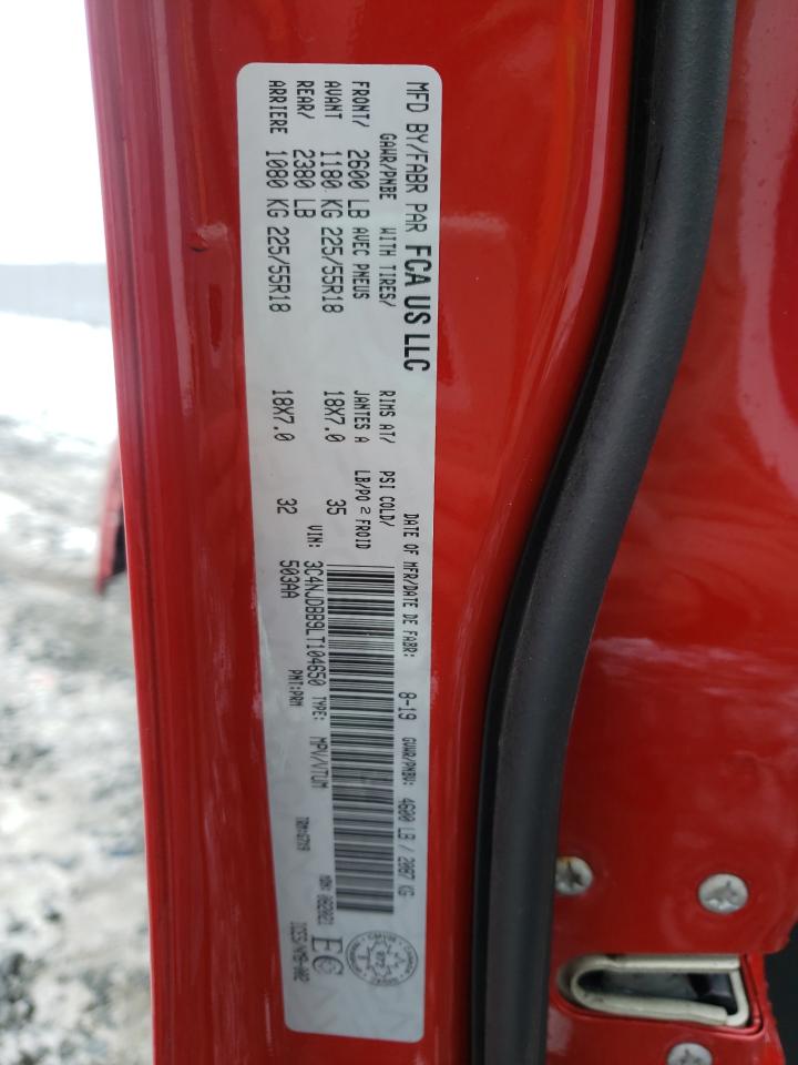 Photo 10 from auction – 2020 JEEP COMPASS LA with VIN 3C4NJDBB9LT104650