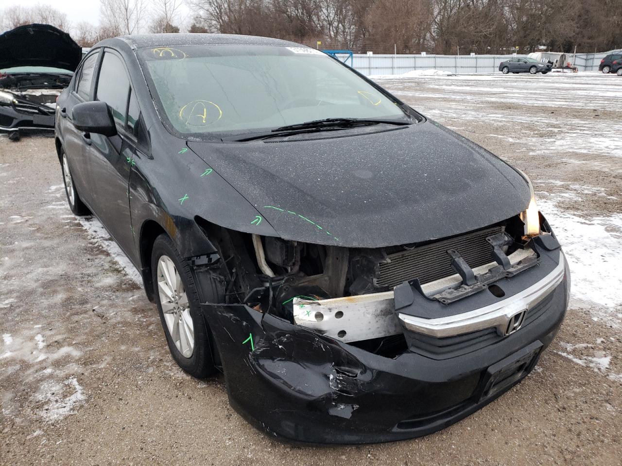 Photo 1 from auction – 2012 HONDA CIVIC LX with VIN 2HGFB2F41CH027039