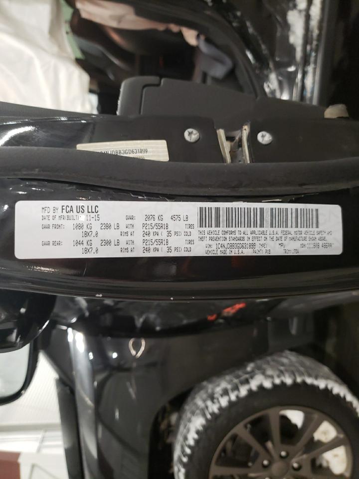 Photo 10 from auction – 2016 JEEP COMPASS SP with VIN 1C4NJDBB3GD631899