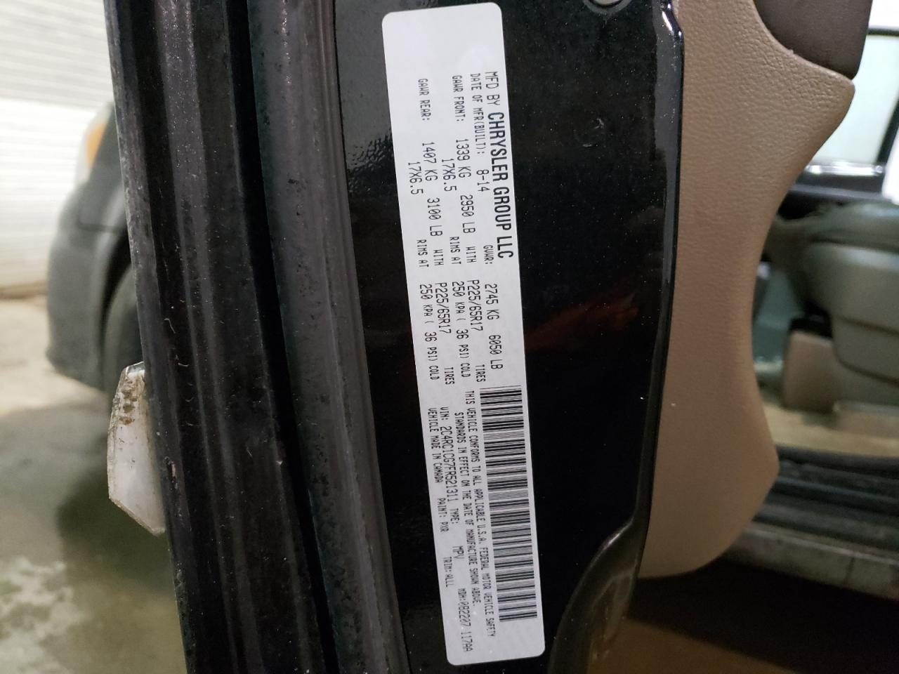 Photo 10 from auction – 2015 CHRYSLER TOWN & COU with VIN 2C4RC1CG7FR521311