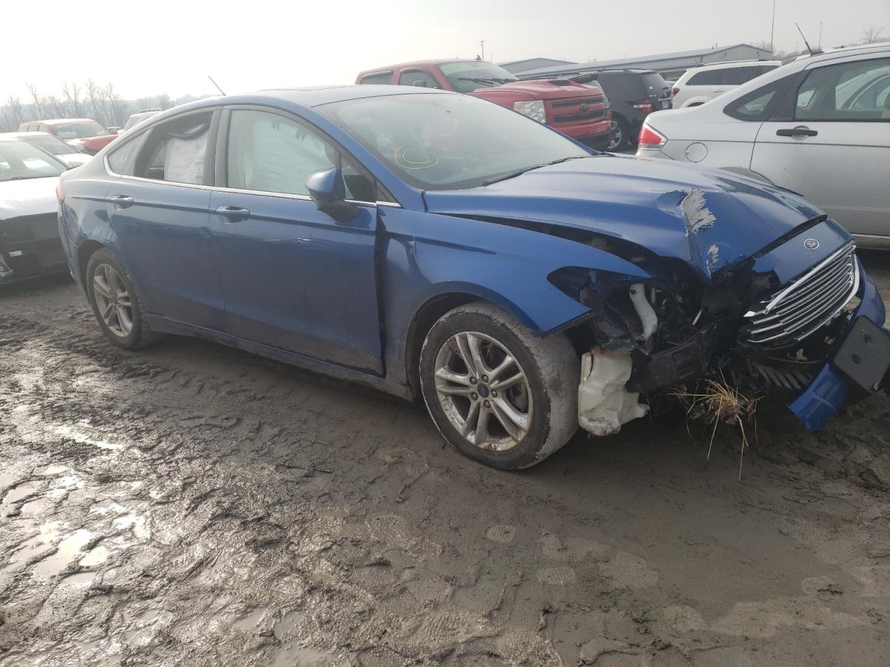 FORD FUSION SE 2018 with VIN 3FA6P0HD0JR180701 - Photo from auction