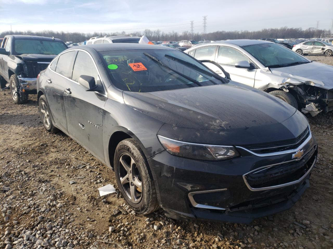 CHEVROLET MALIBU LS 2018 with VIN 1G1ZB5ST8JF269151 - Photo from auction
