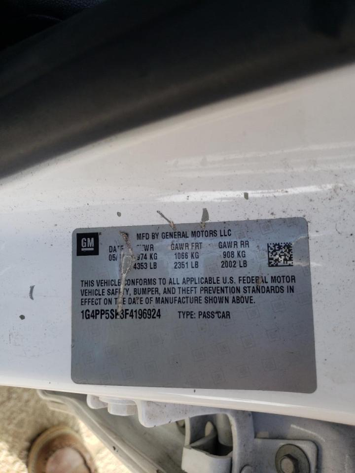 Photo 10 from auction – 2015 BUICK VERANO with VIN 1G4PP5SK3F4196924