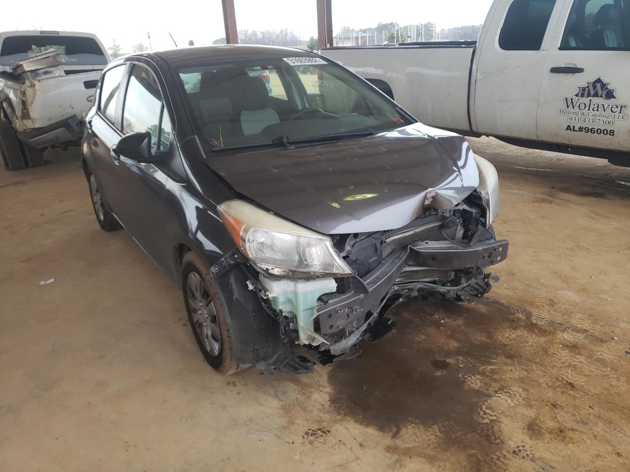 TOYOTA YARIS 2013 with VIN JTDKTUD37DD569874 - Photo from auction