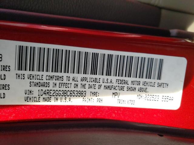 Photo 10 from auction – 2011 DODGE DURANGO EX with VIN 1D4RE2GG3BC653983