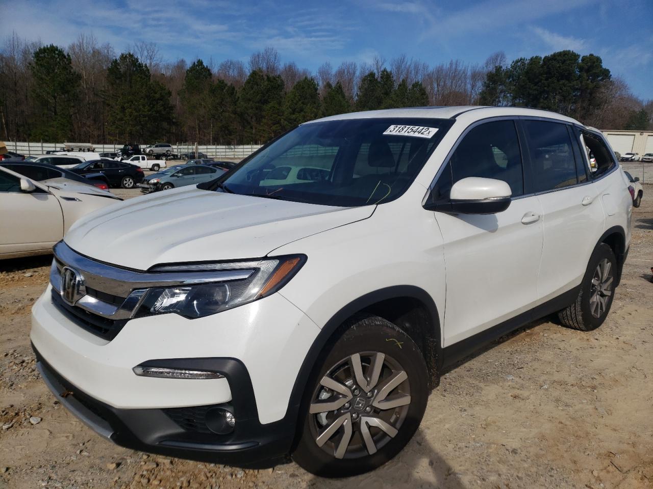 Photo 2 from auction – 2021 HONDA PILOT EXL with VIN 5FNYF5H50MB045512