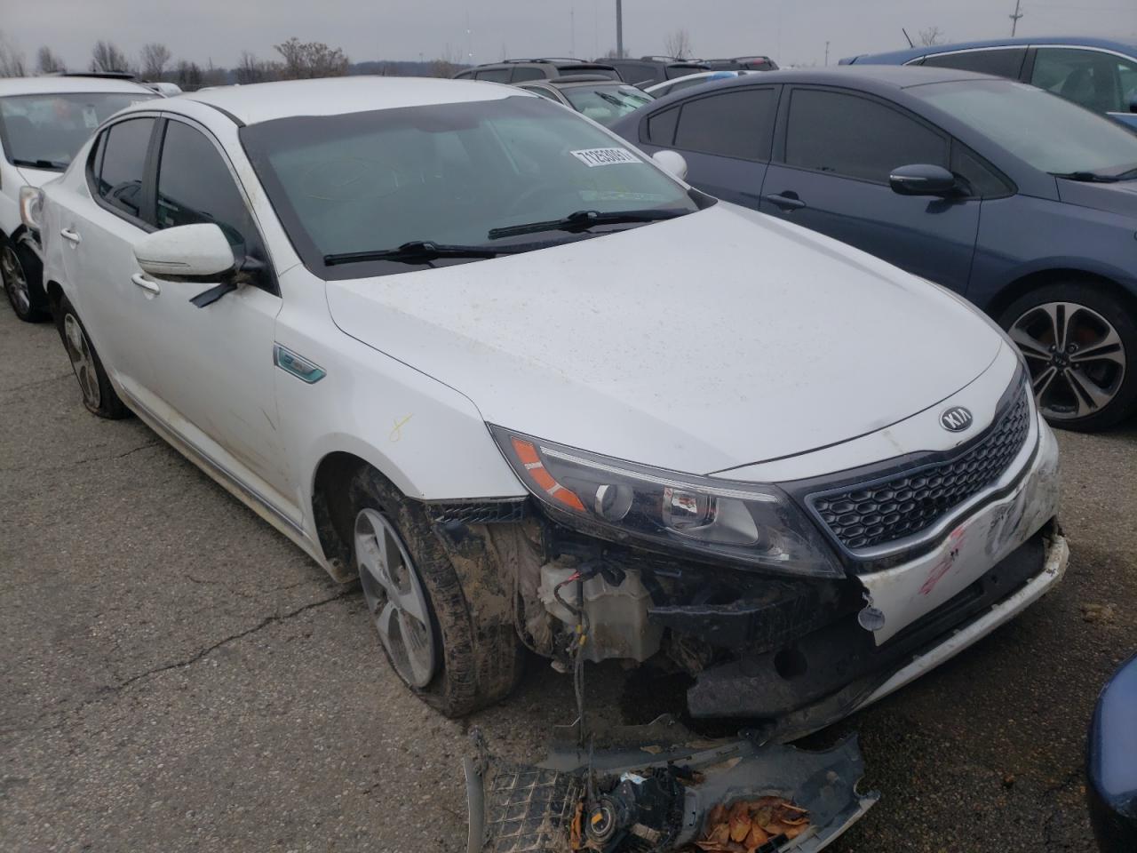 KIA OPTIMA HYB 2016 with VIN KNAGM4AD1G5092175 - Photo from auction