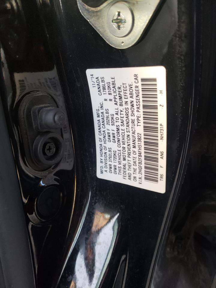 Photo 10 from auction – 2015 HONDA CIVIC EX with VIN 2HGFB2F84FH513822