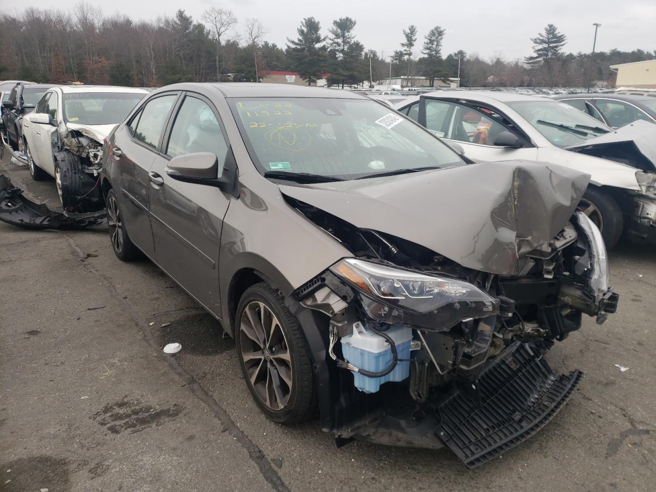TOYOTA COROLLA L 2017 with VIN 2T1BURHE0HC843408 - Photo from auction