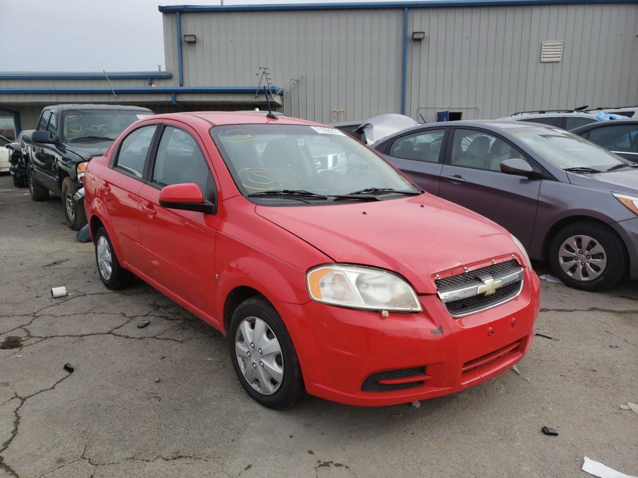 CHEVROLET AVEO LS 2009 with VIN KL1TD56E39B393695 - Photo from auction