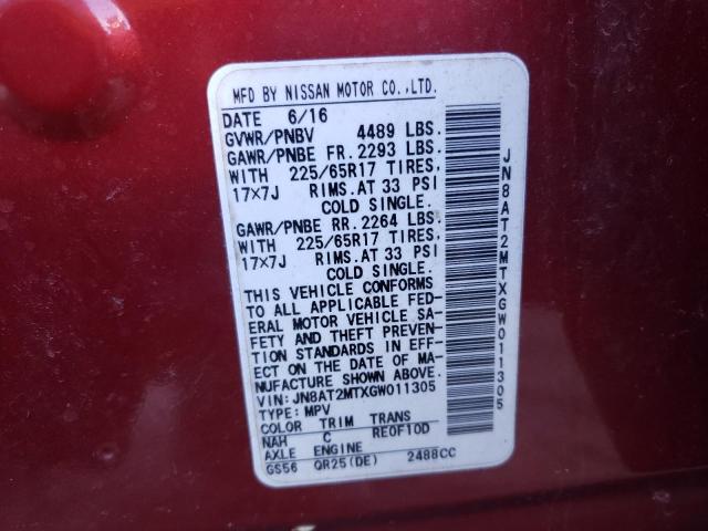 Photo 10 from auction – 2016 NISSAN ROGUE S with VIN JN8AT2MTXGW011305